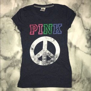 Pink peace sign shirt